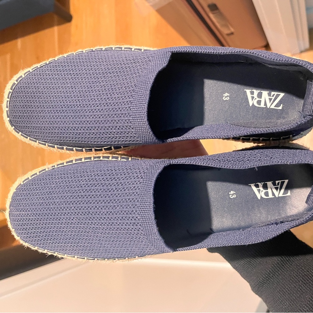Zara Men's Navy Espadrilles